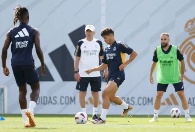 Carlo Ancelotti podría perder a Brahim Díaz durante cinco partidos en enero del 2024, por su posible convocatoria a la Selección de Marruecos para jugar la Copa África. Getty Images.