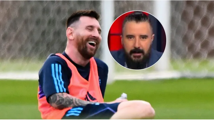 Leo Messi y Álvaro Morales.