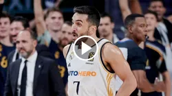 Facundo Campazzo en Real Madrid vs. Dallas Mavericks.