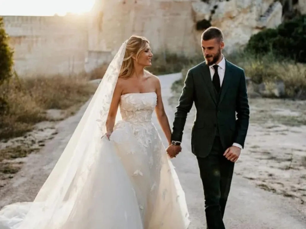 De Gea se casó con Edurne tras 12 años de ser pareja y disfruta de su nueva vida en familia.