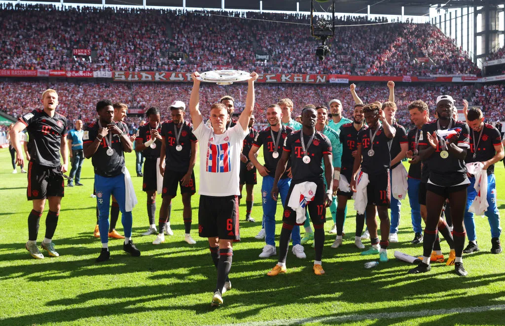 Kimmich celebra la última conquista en Bundesliga. (Foto: Getty)