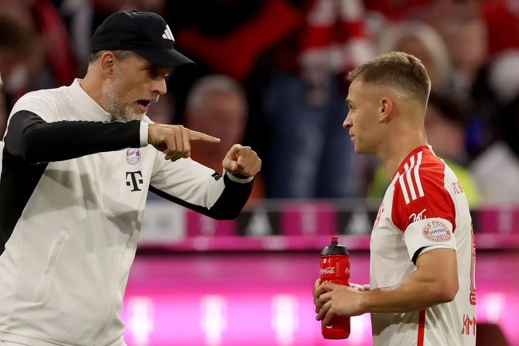 Kimmich recibe indicaciones de Tuchel en la Bundesliga. (Foto: Getty)