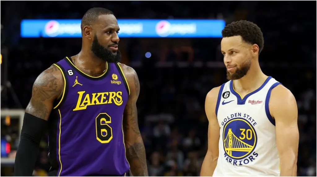 LeBron James y Stephen Curry (Foto: Ezra Shaw / Getty Images)