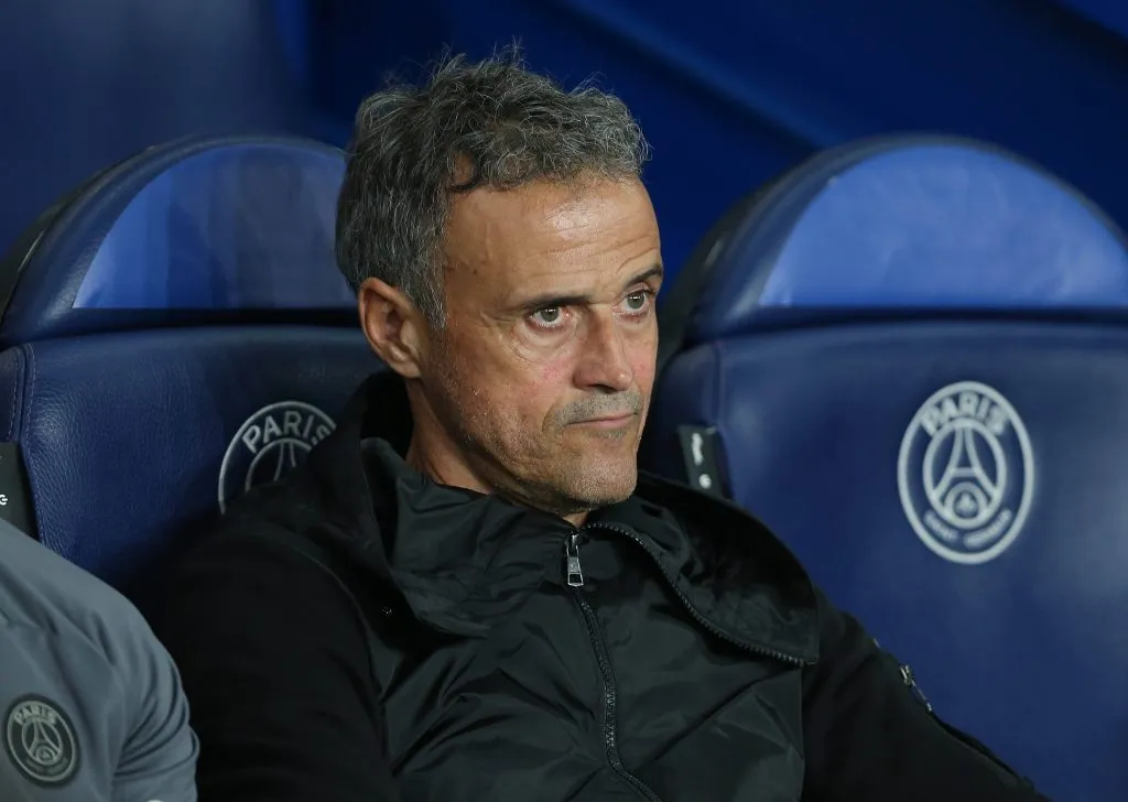 Luis Enrique, atento. Getty Images.