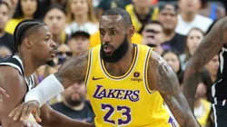LeBron James en Los Angeles Lakers vs. Brooklyn Nets.