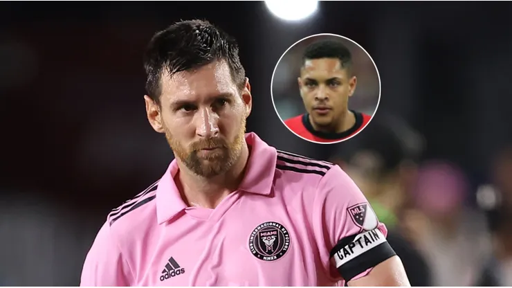 Lionel Messi y Vitor Roque.