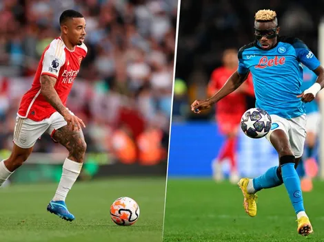 Arsenal y Napoli estudian el intercambio de Jesús por Osimhen