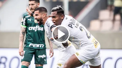 Gol de Tomás Rincón para la remontada de Santos ante Palmeiras