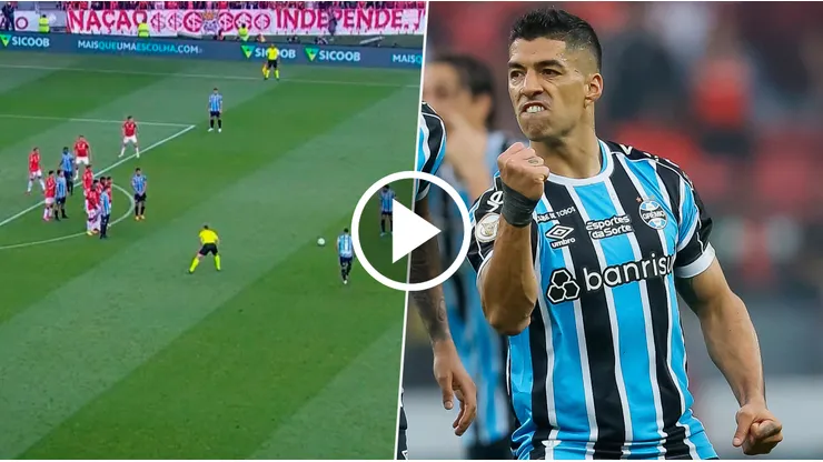 VIDEO | Luis Suárez facturó de tiro libre en el clásico Gaúcho
