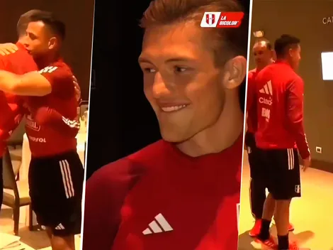 El primer día con la Selección Peruana de Oliver Sonne junto a sus compañeros