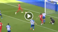 El gol que erró Ryan Gravenberch