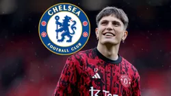 El hermano de Alejandro Garnacho tuiteó que si el futbolista pasara al Chelsea arruinaría su carrera. Getty Images.