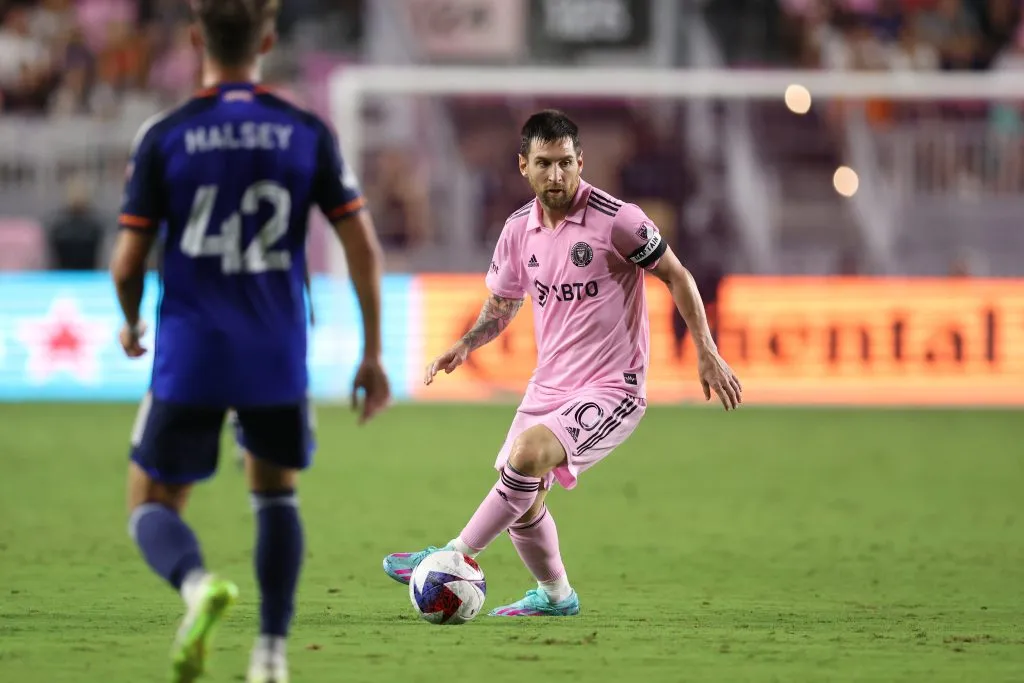 Lionel Messi en el juego vs. Cincinnati. Getty Images.