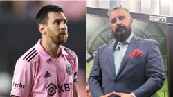 Lionel Messi y Álvaro Morales.