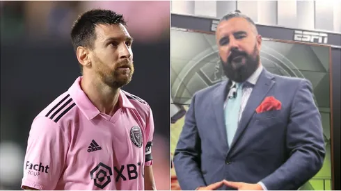 Lionel Messi y Álvaro Morales.