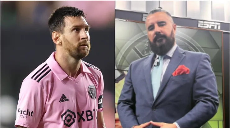 Lionel Messi y Álvaro Morales.