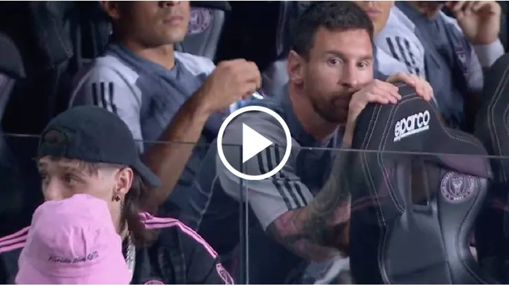 Messi arrancó como suplente ante Cincinnati
