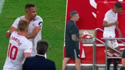 El brasileño se calentó por la decisión de Mendilibar