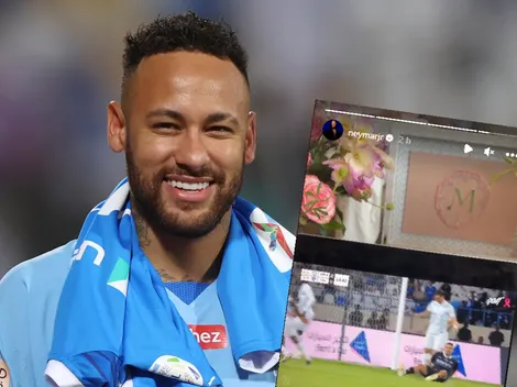 Así siguió Neymar el triunfo de Al Hilal ante Al Okhdood