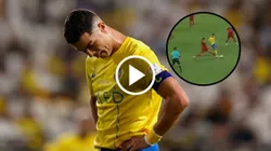 Cristiano Ronaldo recibió una dura entrada de un argentino.