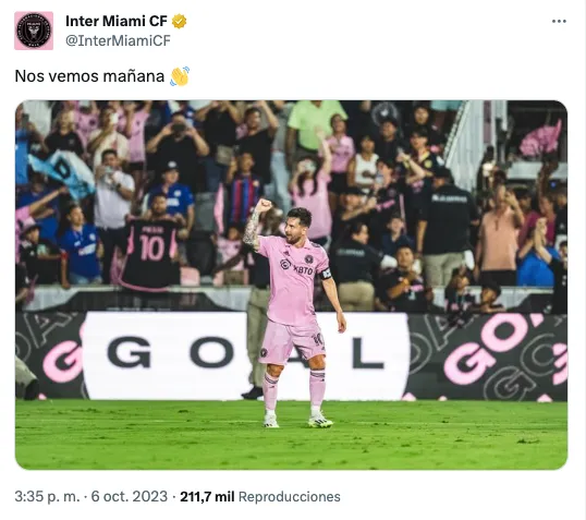 El anuncio de Inter Miami con el retorno de Messi