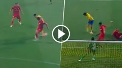 Cristiano la empezó con un taconazo y Otávio definió a gol.