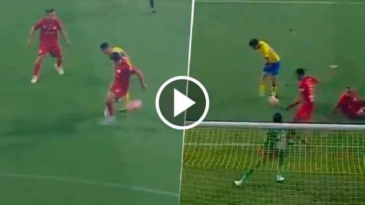 Cristiano la empezó con un taconazo y Otávio definió a gol.