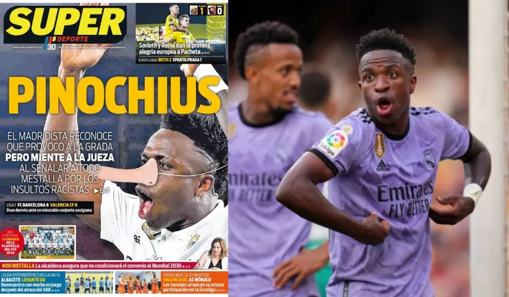 Portada de Superdeporte a Vinicius: TW