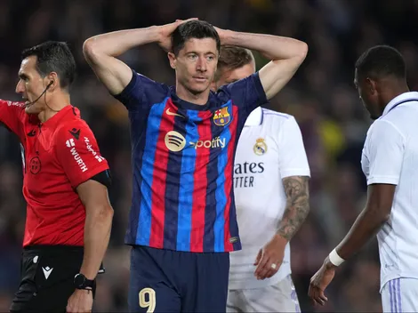 Lewandowski podría perderse el Clásico vs. Madrid