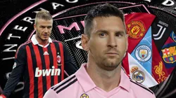 David Beckham y Lionel Messi.