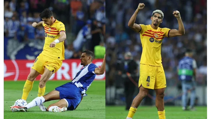 Robert Lewandowski y Ronald Araújo.