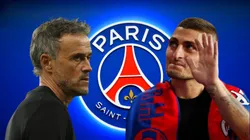 Luis Enrique y Marco Verratti.