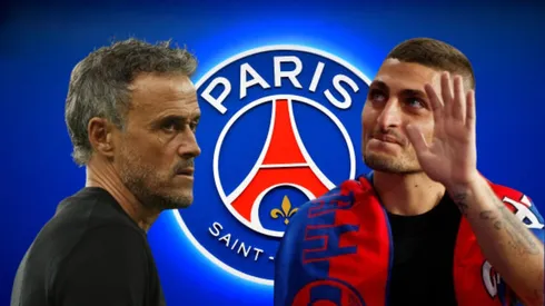 Luis Enrique y Marco Verratti.