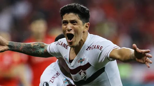 Germán Cano en Fluminense vs. Internacional.