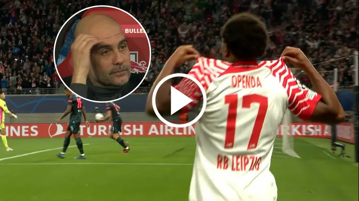 Openda, implacable, empata el partido para el Leipzig contra el Manchester City