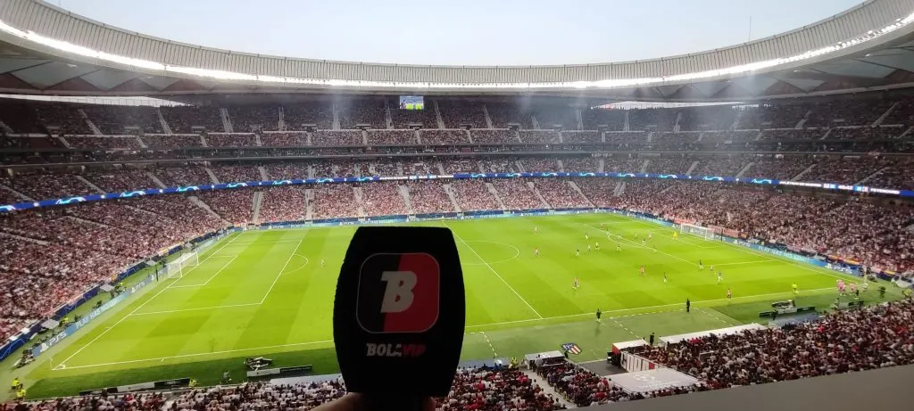 Bolavip en el Estadio Metropolitano para el Atlético de Madrid vs. Feyenoord.