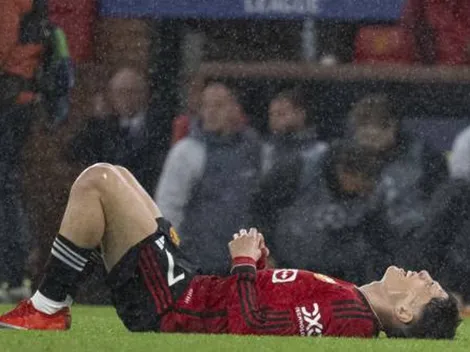 Desconsolada reacción de Garnacho tras la derrota del Manchester United en Champions League