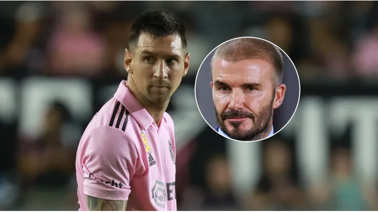 Leo Messi y David Beckham.