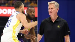 Stephen Curry, LeBron James y Steve Kerr.