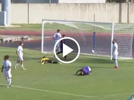 Susto en la Serie D: anotó un gol y cayó desmayado