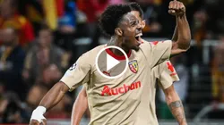 El grito de gol de Elye Wahi por el gol del triunfo.