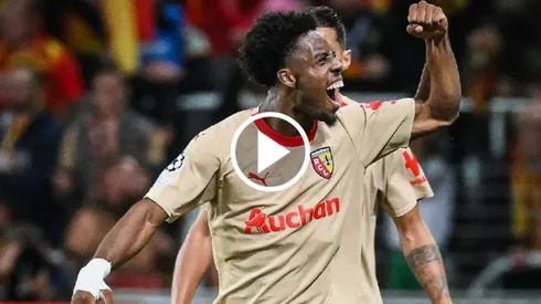 El grito de gol de Elye Wahi por el gol del triunfo.