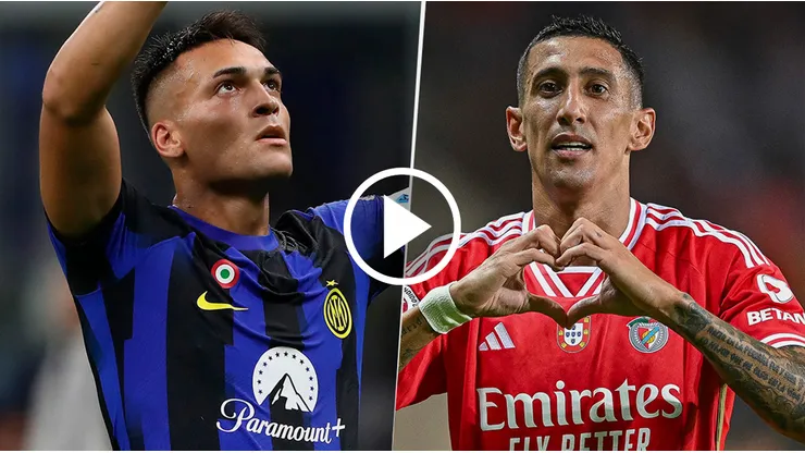 Inter vs. Benfica por la Champions League.