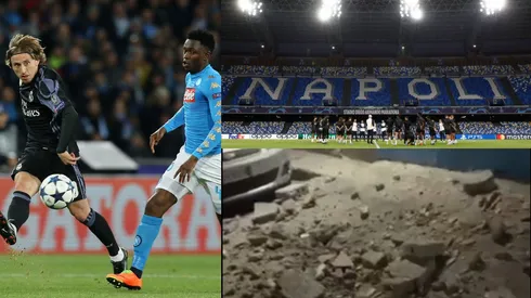 Napoli Vs. Real Madrid y el terremoto de anoche.