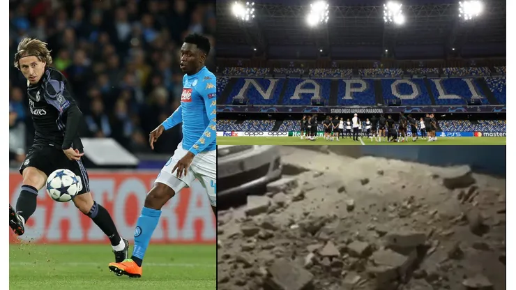 Napoli Vs. Real Madrid y el terremoto de anoche.