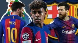 Lamine Yamal y Lionel Messi.