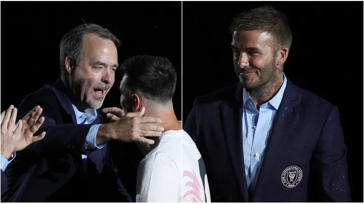 Jorge Mas, Lionel Messi y David Beckham.