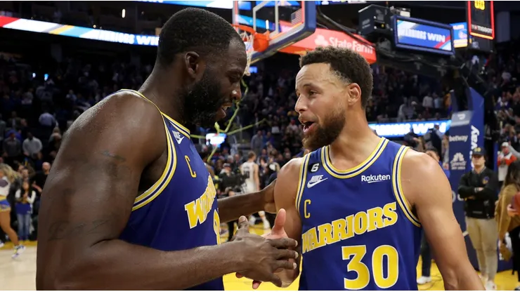 Draymond Green y Stephen Curry.