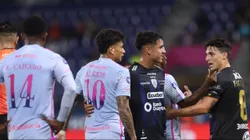 Los dos jugadores tuvieron un picante cruce