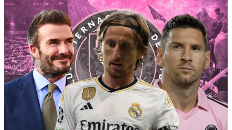 David Beckham, Lionel Messi y Luka Modric.